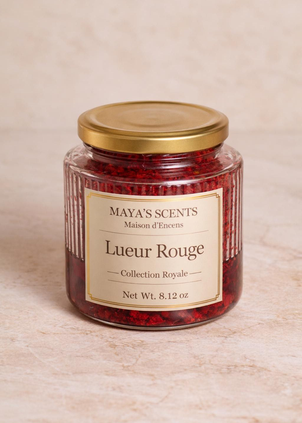 Lueur Rouge Resin Incense — Collection Royale